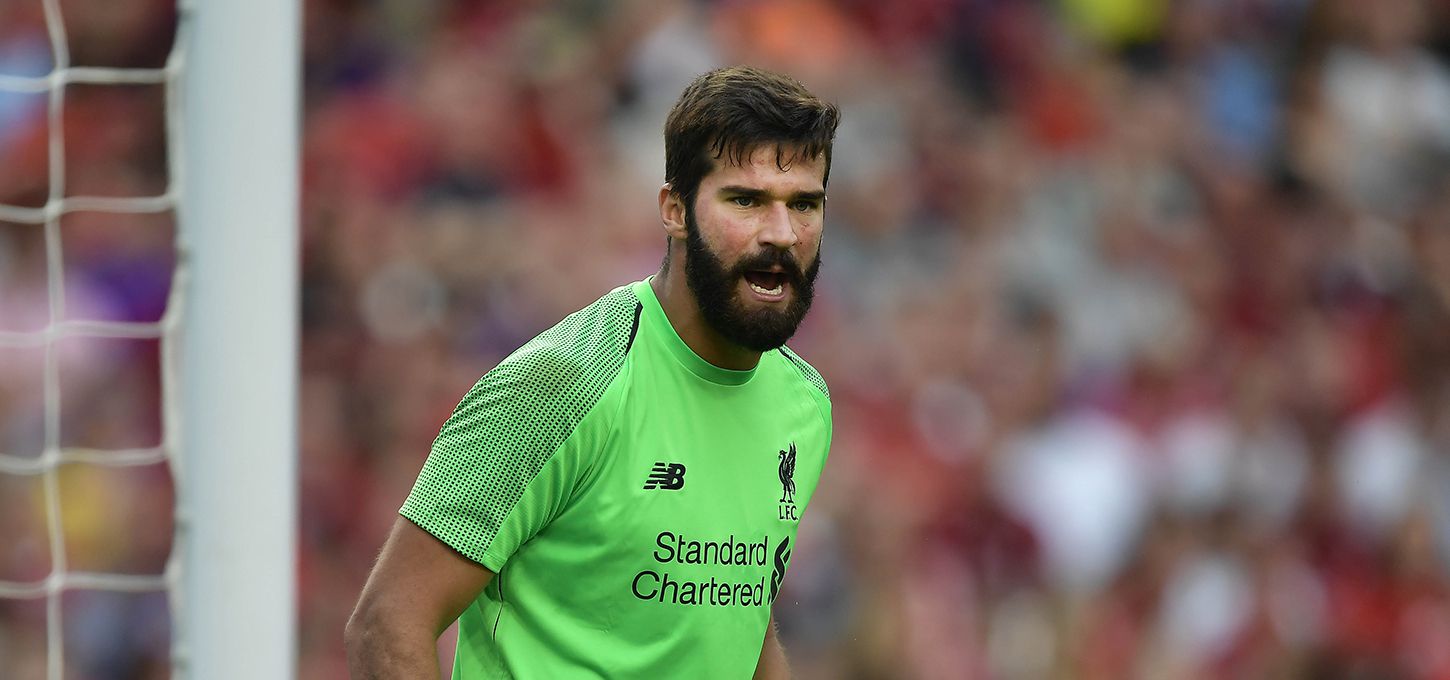 Alisson Becker, Liverpool (during the international friendly game between Liverpool and Napoli at Aviva Stadium)