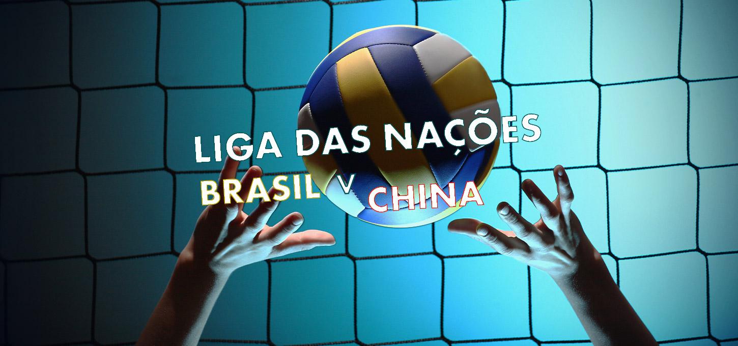 Brasil e China – Liga das Nações de Vôlei