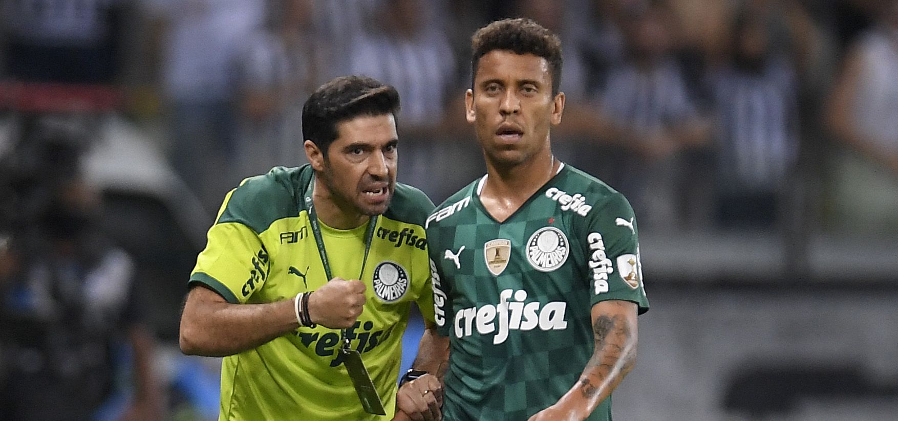 Abel Ferreira e Marcos Rocha (Palmeiras)