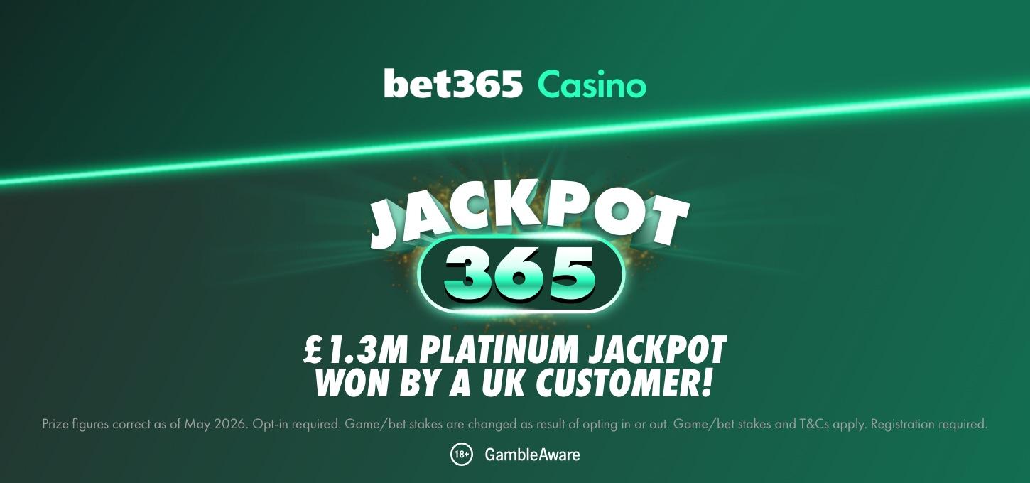 Jackpot365 won by a UK Customer