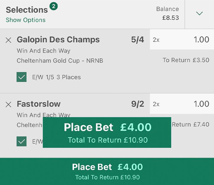 Each Way Betting