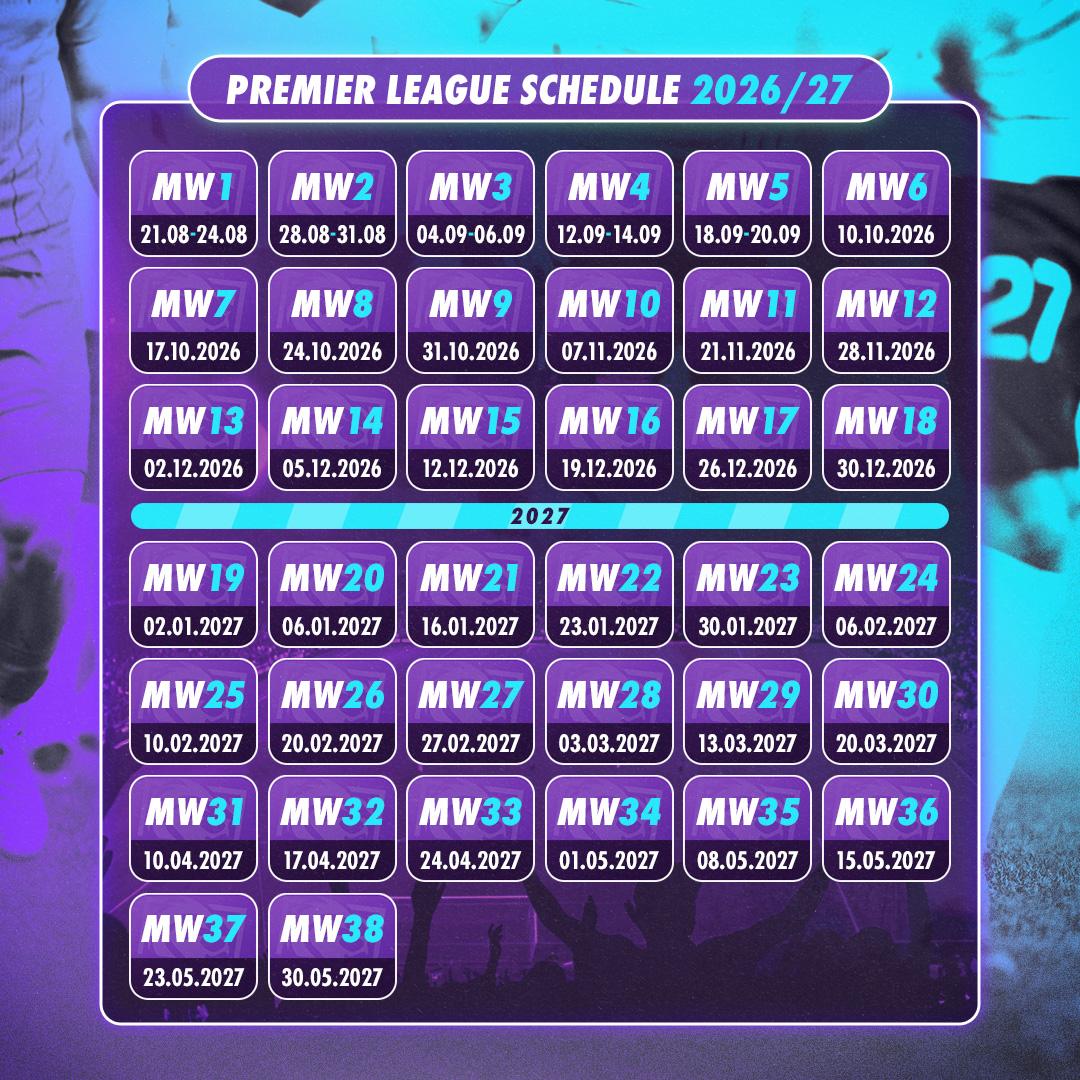 Premier League Schedule 26/27