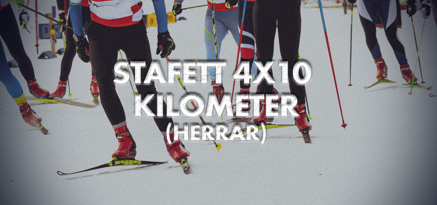 stafett 4x10 km herrar skid-vm vintersport