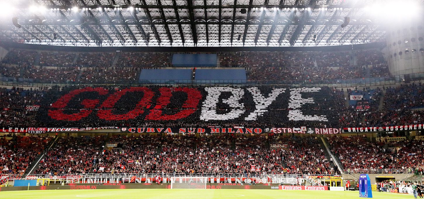 Zlatan tifo AC Milan godbye