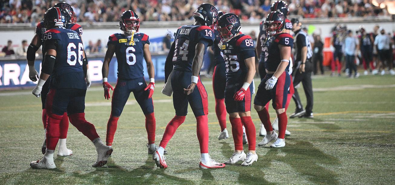 Montreal Allouettes Touchdown Celebrations