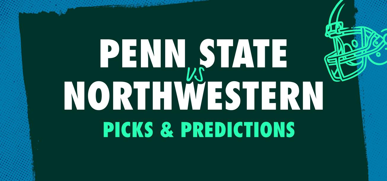 Penn State vs. Northwestern Picks & Predictions Graphic