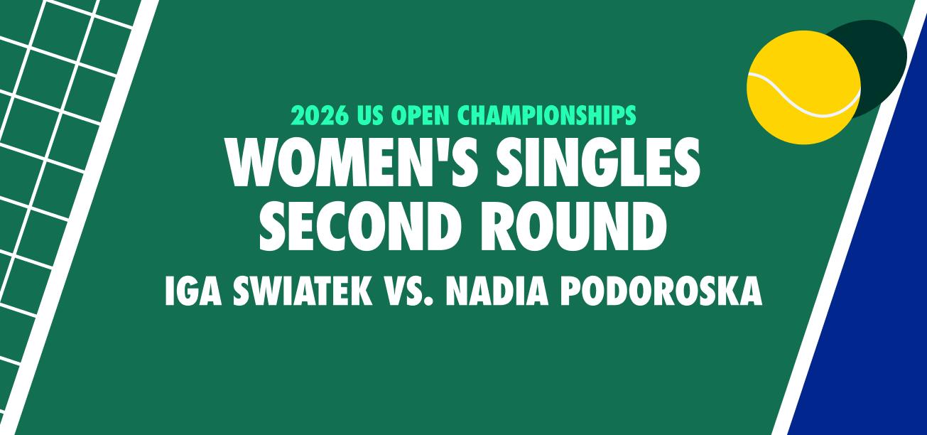 US Open Women's Second Round Iga Swiatek vs. Nadia Podoroska