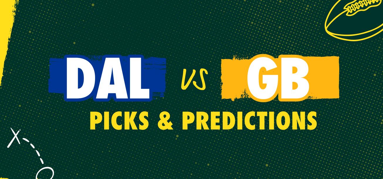 SNF - Dallas Cowboys vs. Green Bay Packers Picks & Predictions Graphic