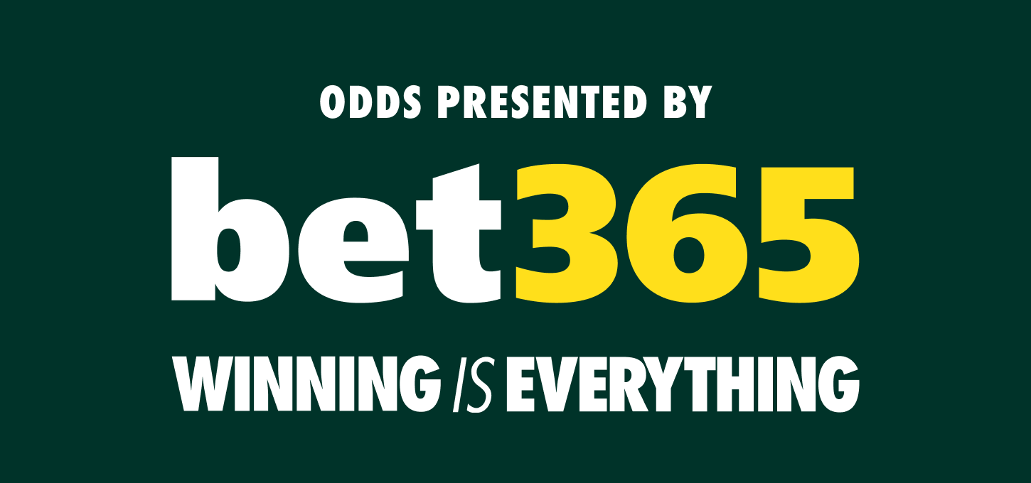 Odds presented by bet365