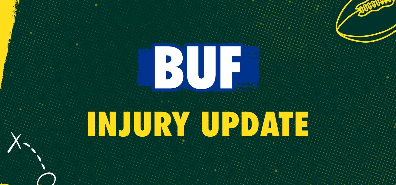 Buffalo Bills Injury Update Graphic