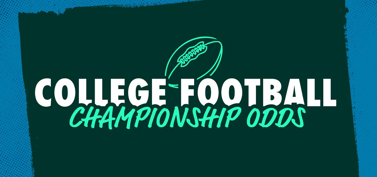 College Football National Championship Odds graphic