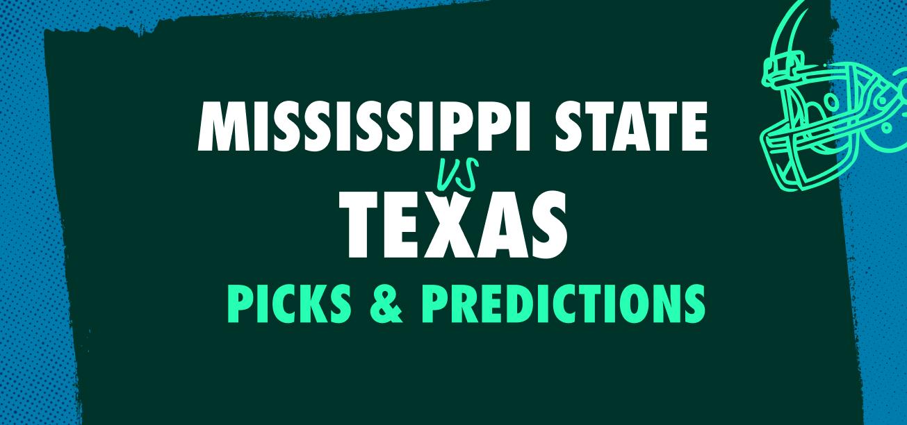 Mississippi State vs. Texas Picks & Predictions Graphic