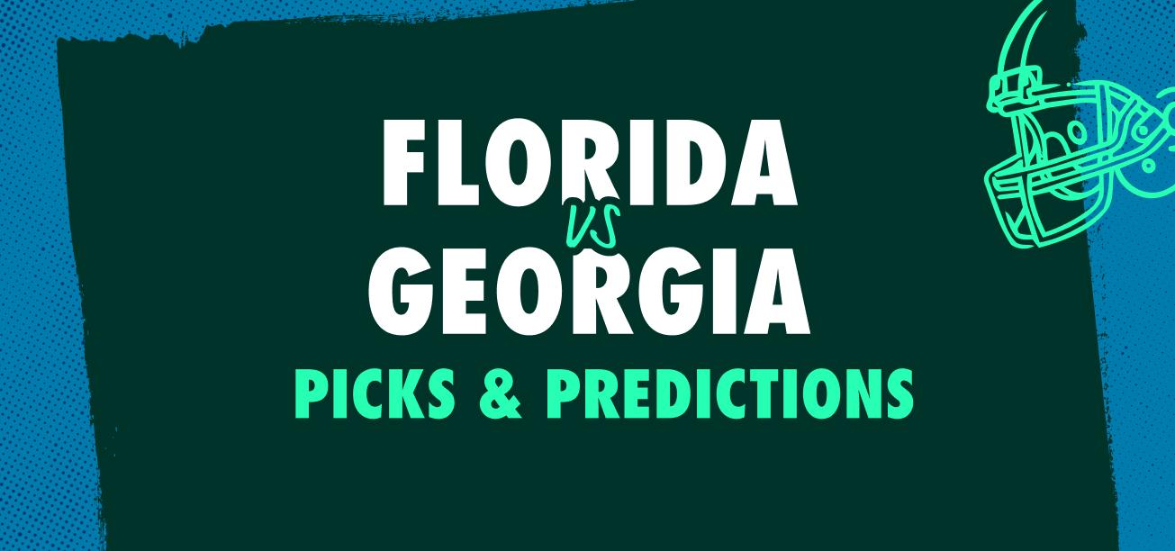 Florida vs. Georgia Picks & Predictions Graphic (CFB)