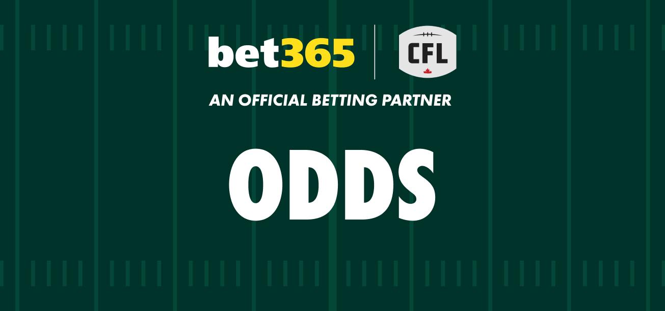 CFL Betting Odds Presented by bet365