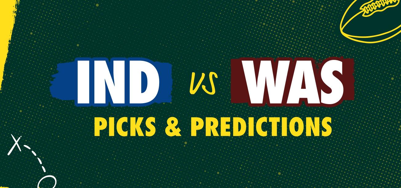 Colts vs. Commanders Picks & Predictions Graphic